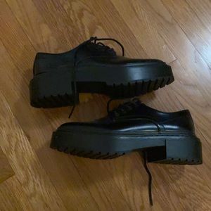 Zara platform loafers new!